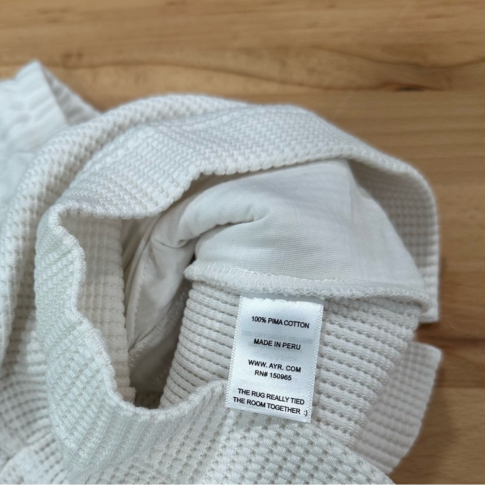 AYR Waffle Cone Shorts Pima Cotton Seashell NEW 
Size XS Comfort Loungewear - Picture 5 of 6